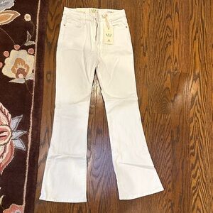 L.T.J Letter to Juliet Women's White Flare/Bootleg Jeans